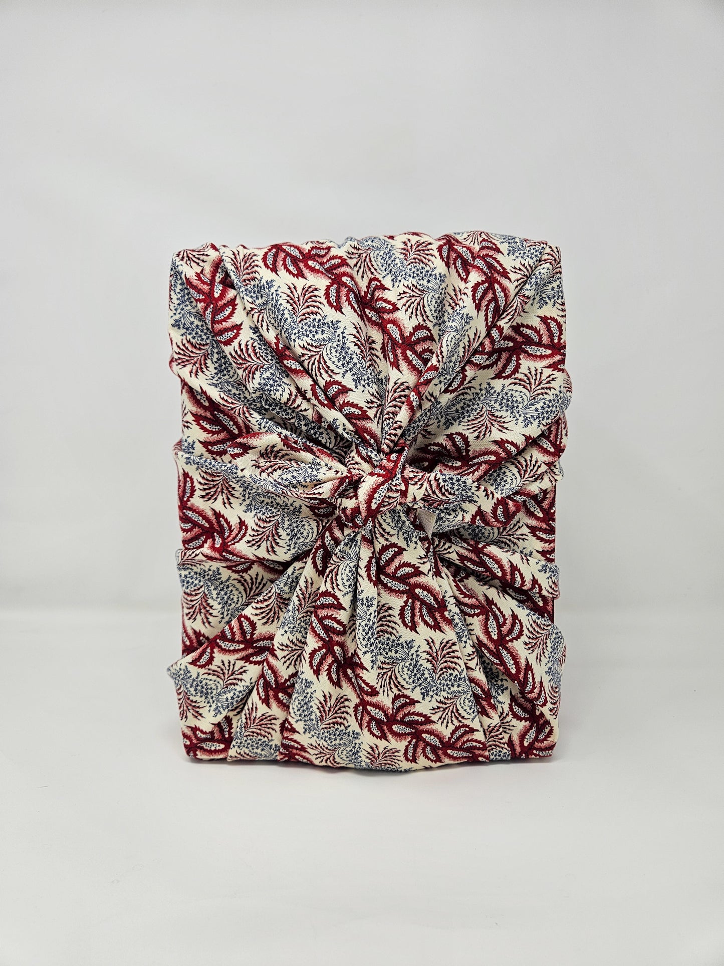 Elegant Americana Furoshiki Reusable Gift Wrap, 30" Upcycled Cotton